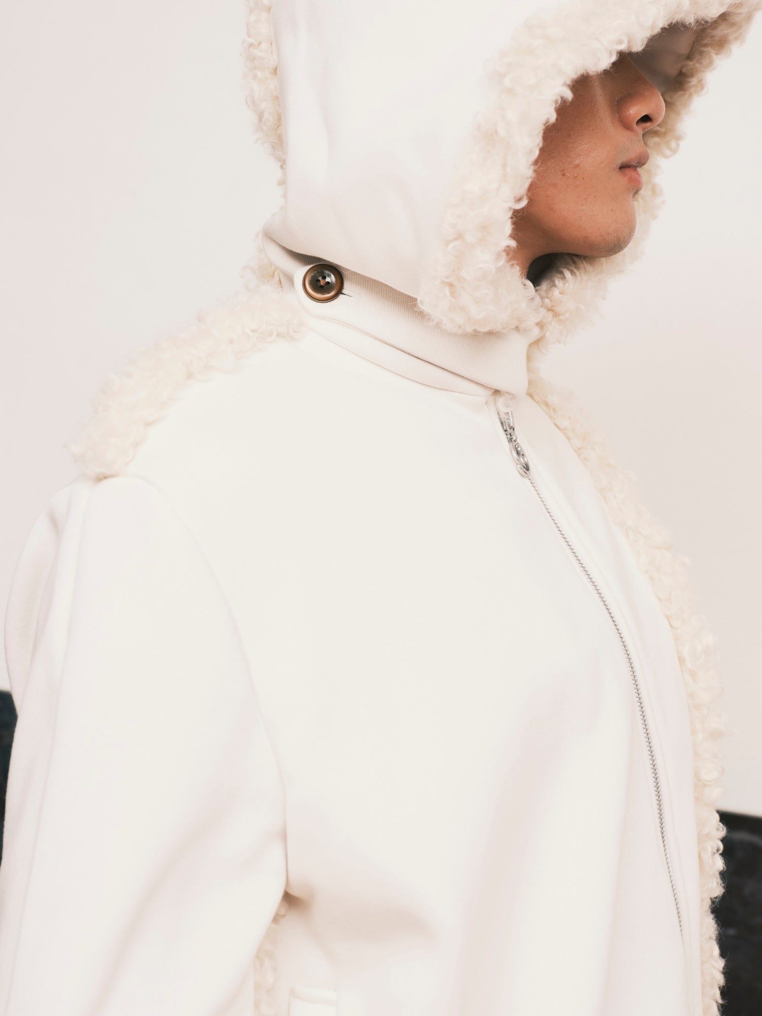 Faux Fur Zip Up Hoodie