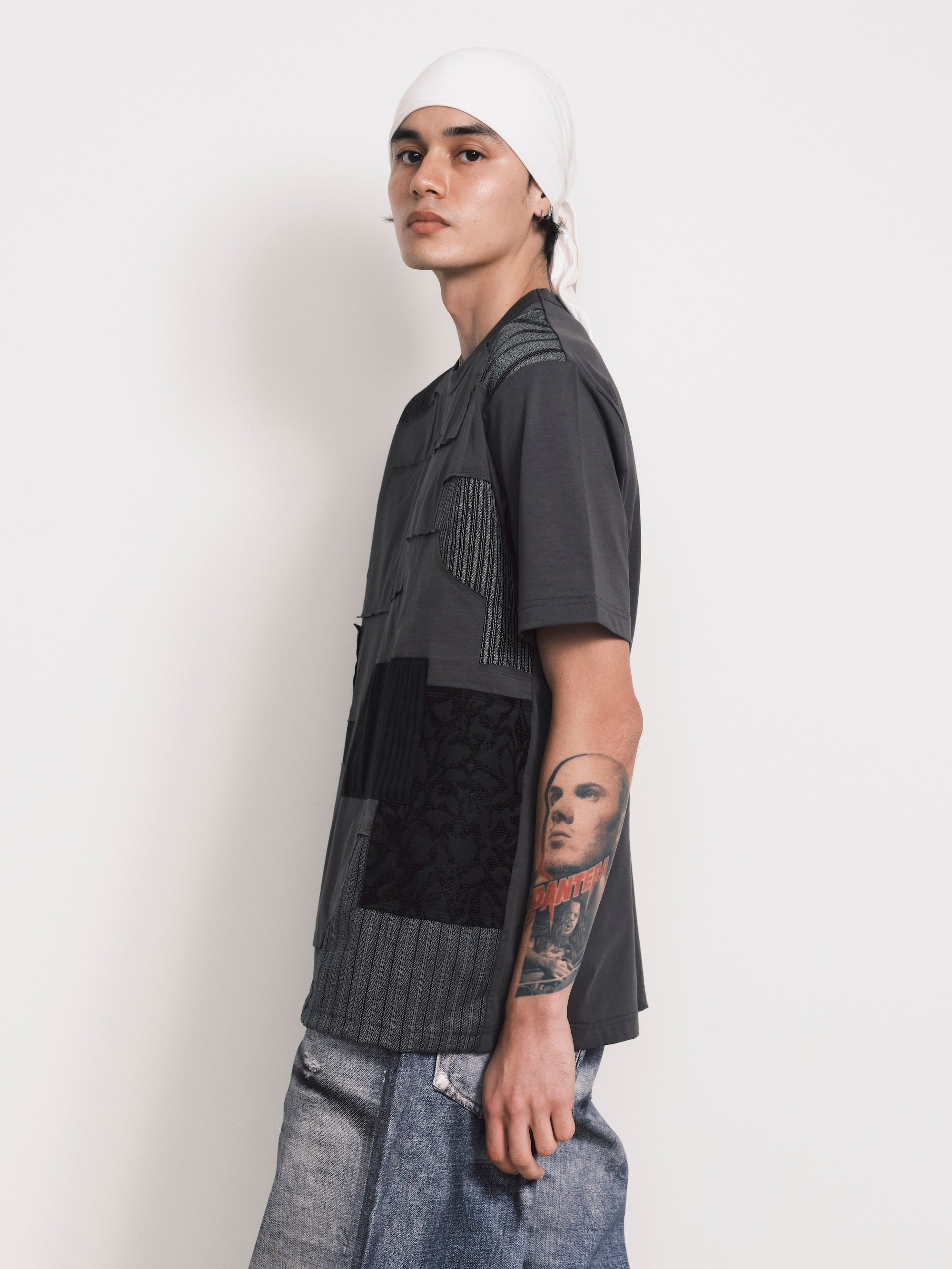 JUNYA WATANABE / Patchwork T-Shirt - Road Sign