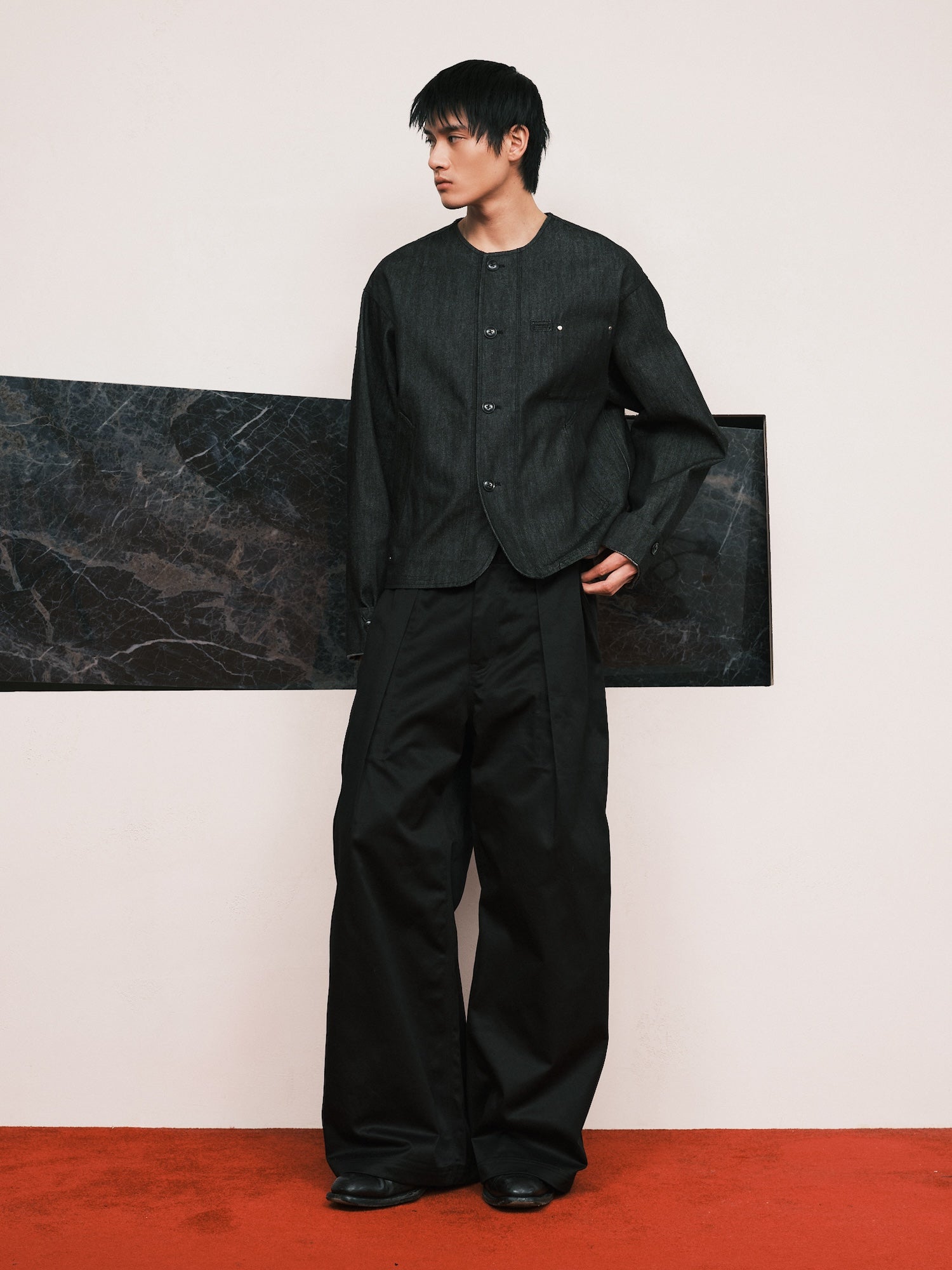 1DS Flatneck Denim Jacket