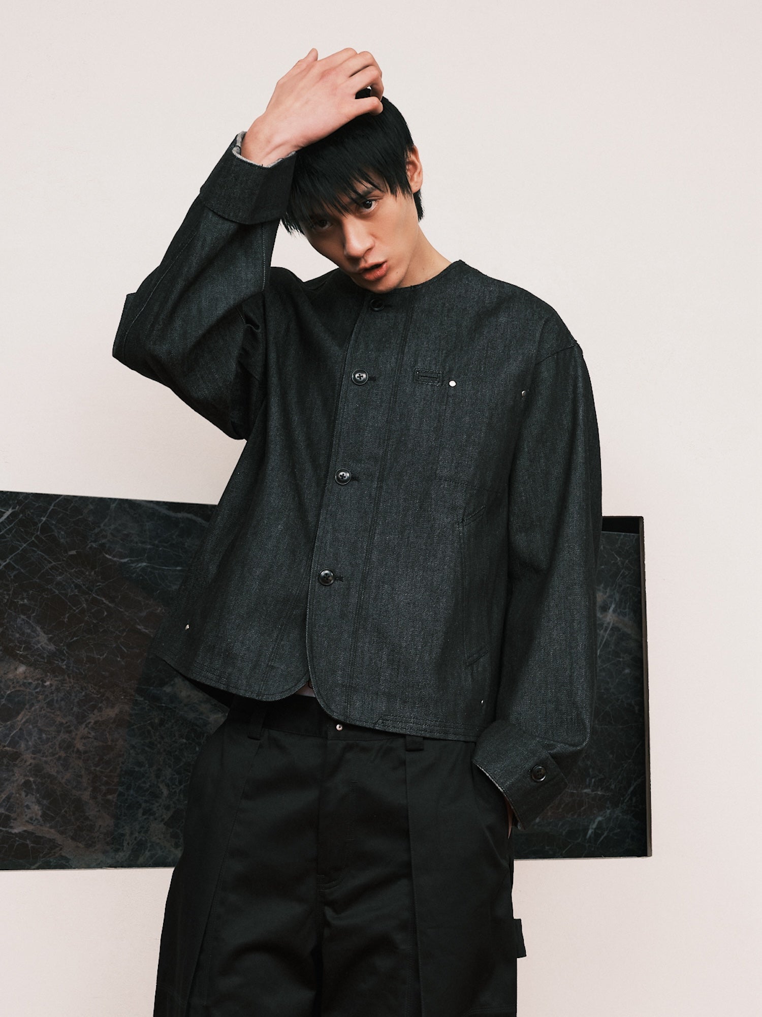 1DS Flatneck Denim Jacket