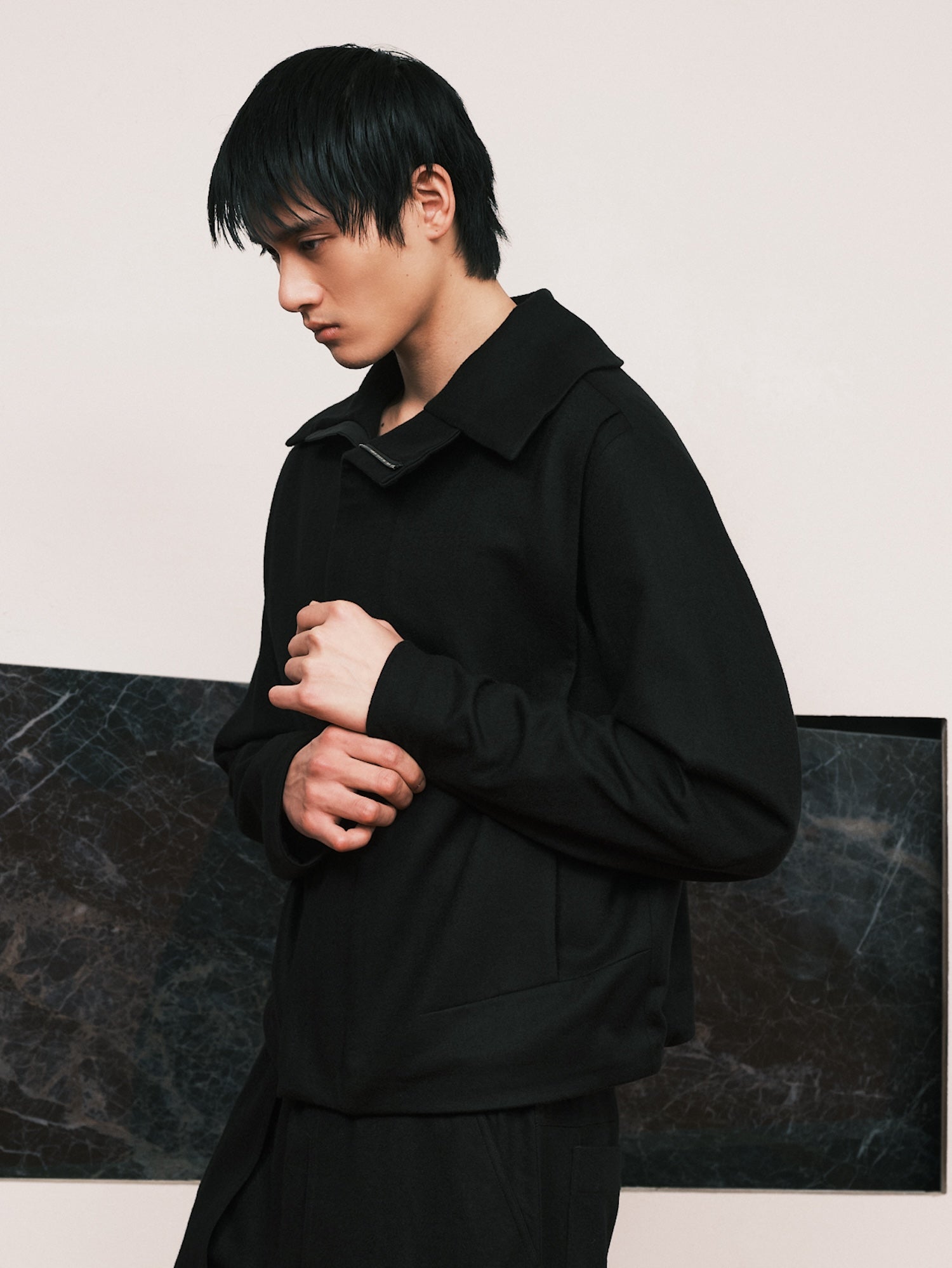 pet-tree-kor / TAYGETA JACKET BLACK - Road Sign