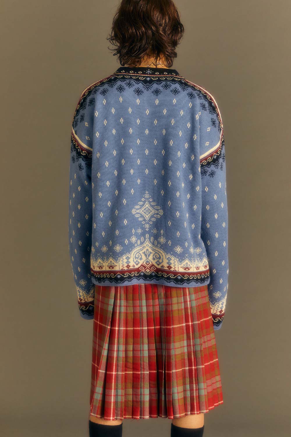 ANDERSSON BELL / Flake Bear Zip-Up Jacket Blue Blue - Road Sign