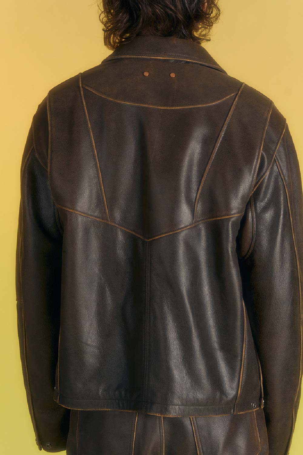 Dreszen Leather Zip-Up Jacket