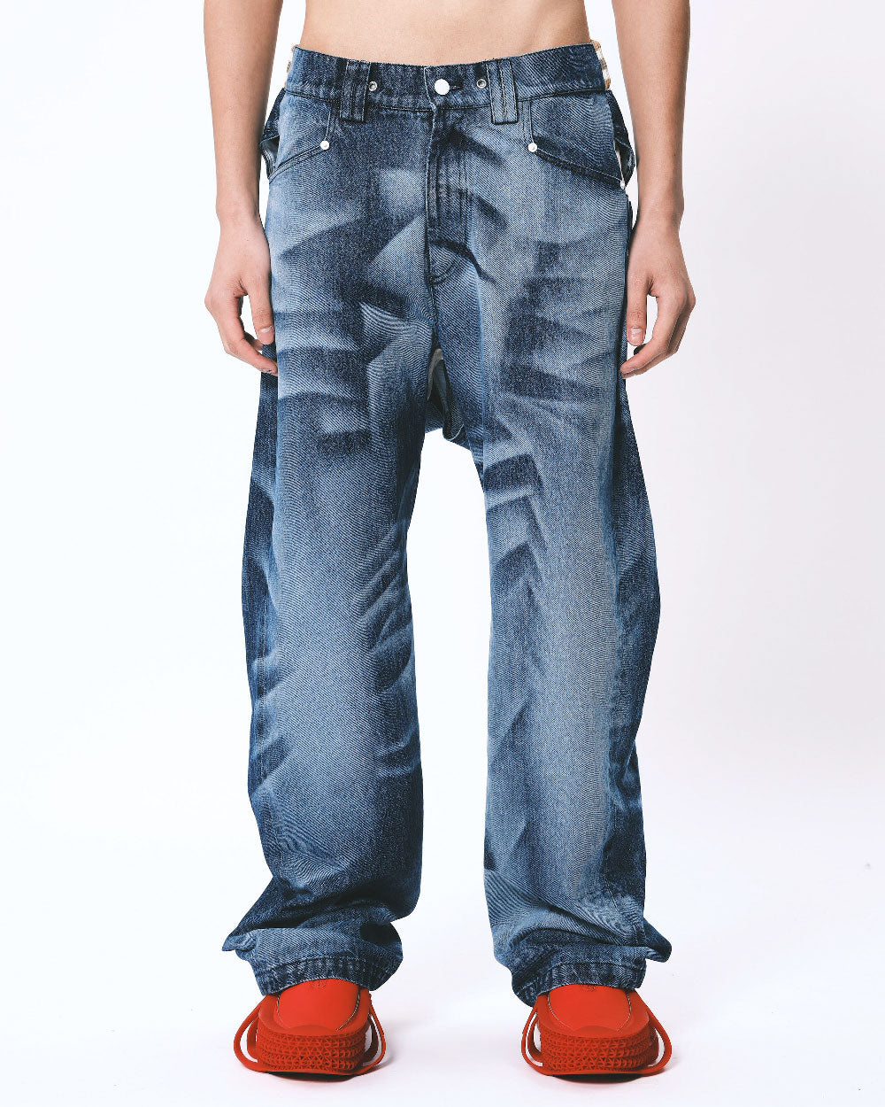 Del Cross Over Low Ride Jeans