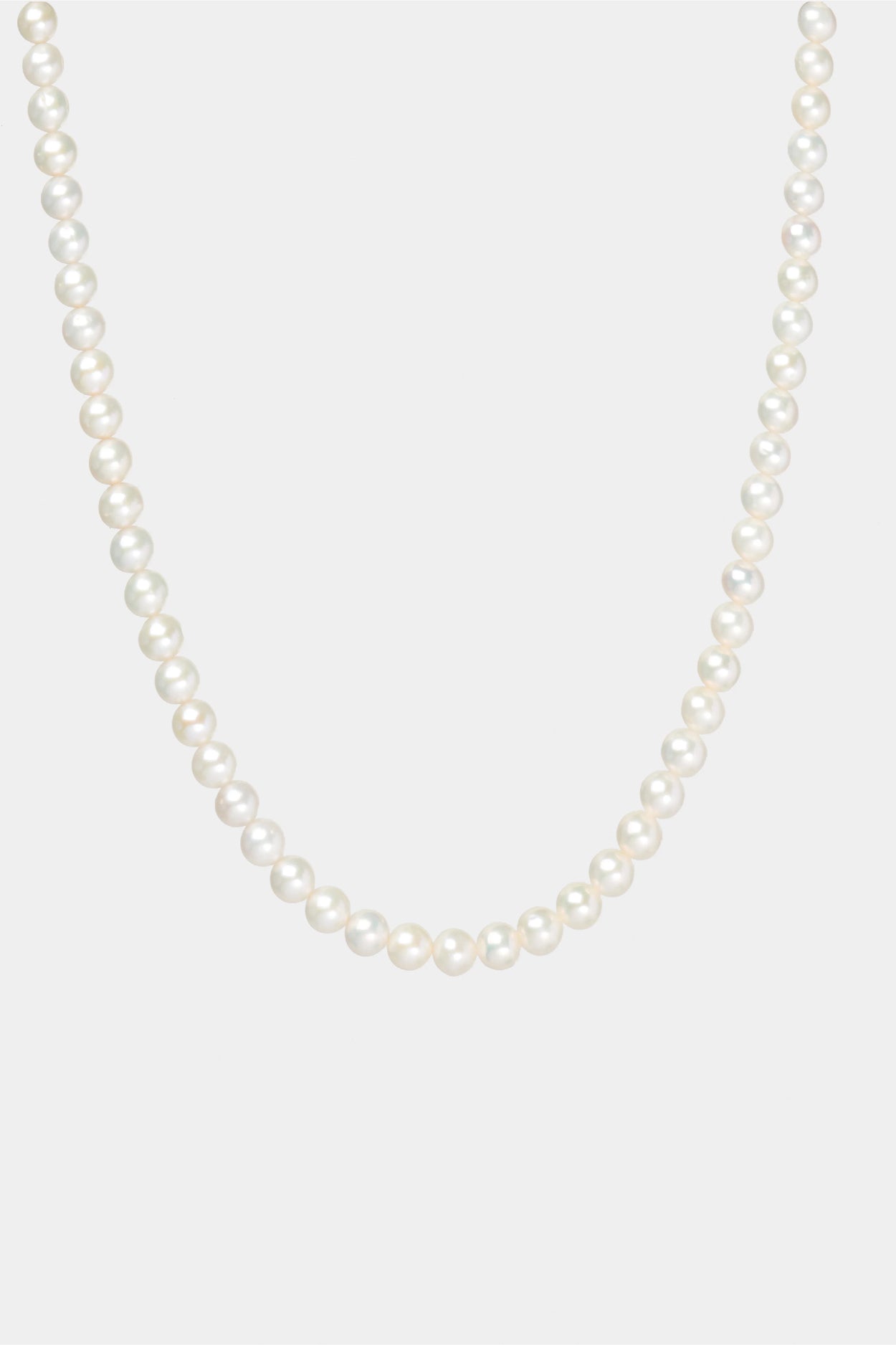 White Classic Pearl Chain