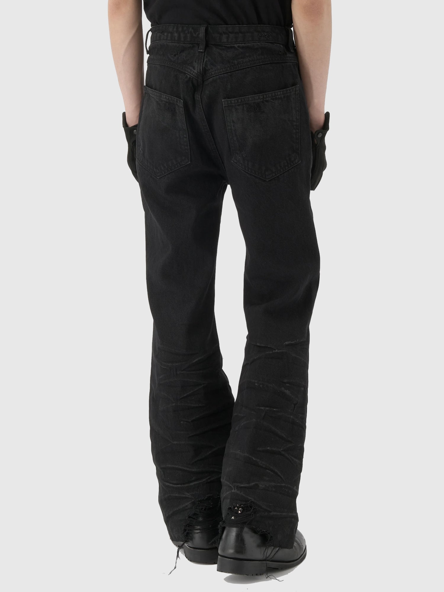 Lace Up Jeans