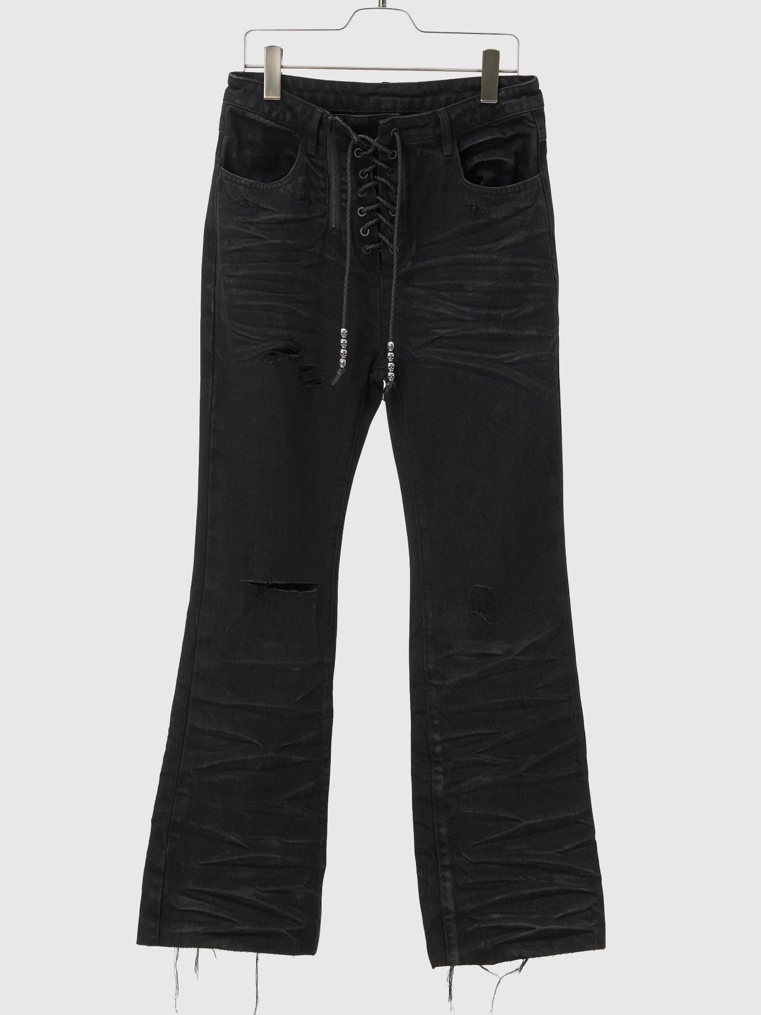Lace Up Jeans