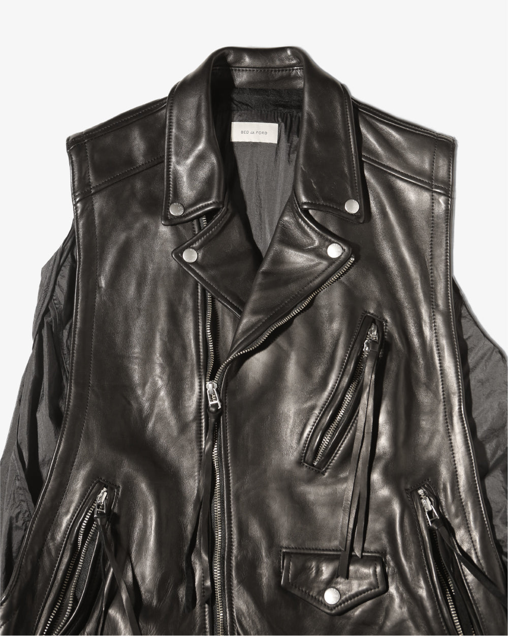 Layered Leather Vest