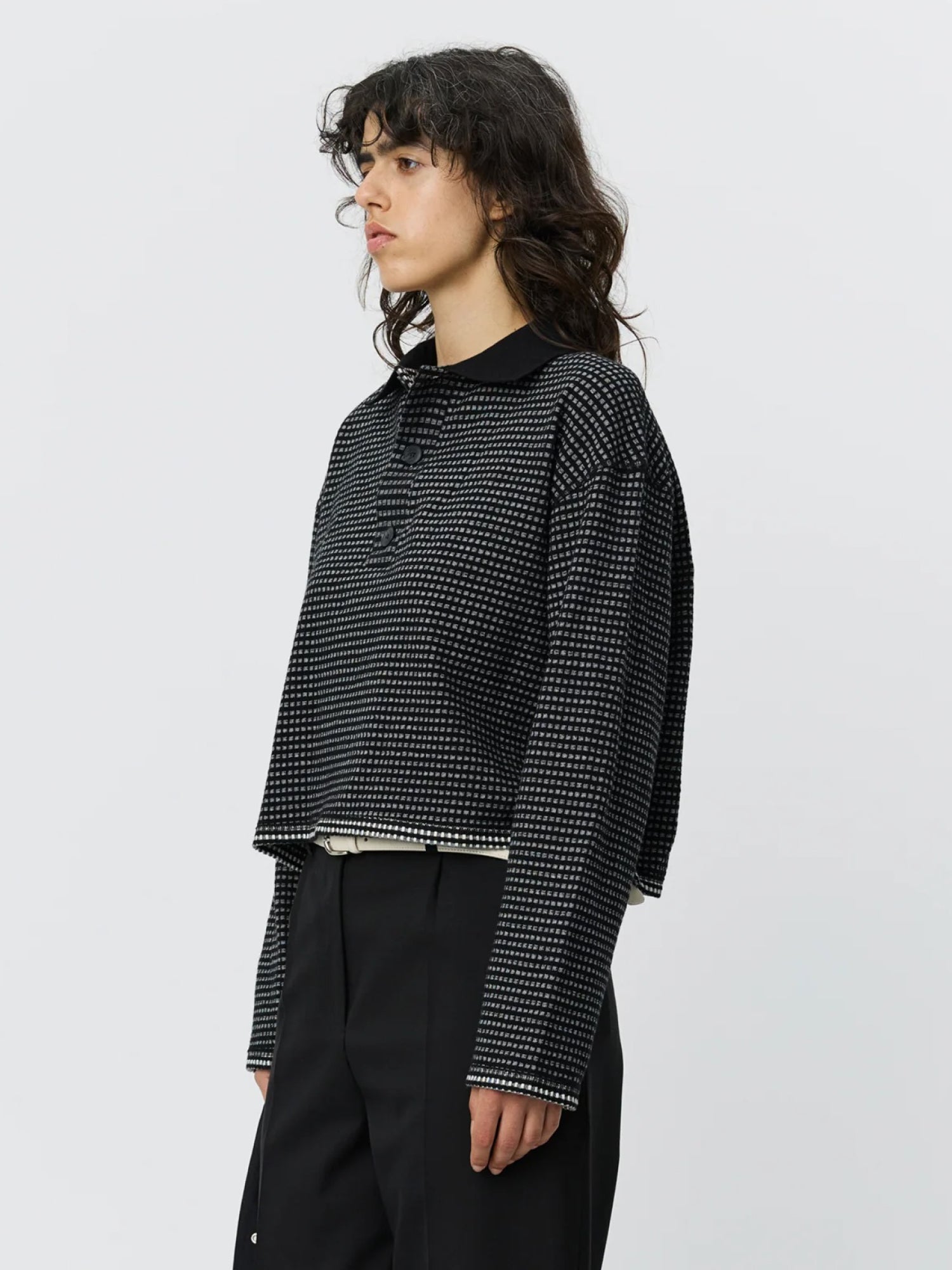 Cropped L/S Polo