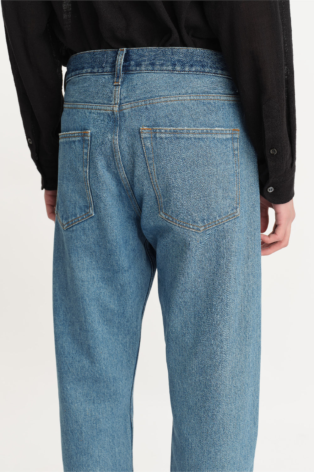 Twisted Cut Jeans  Two Split Indigo