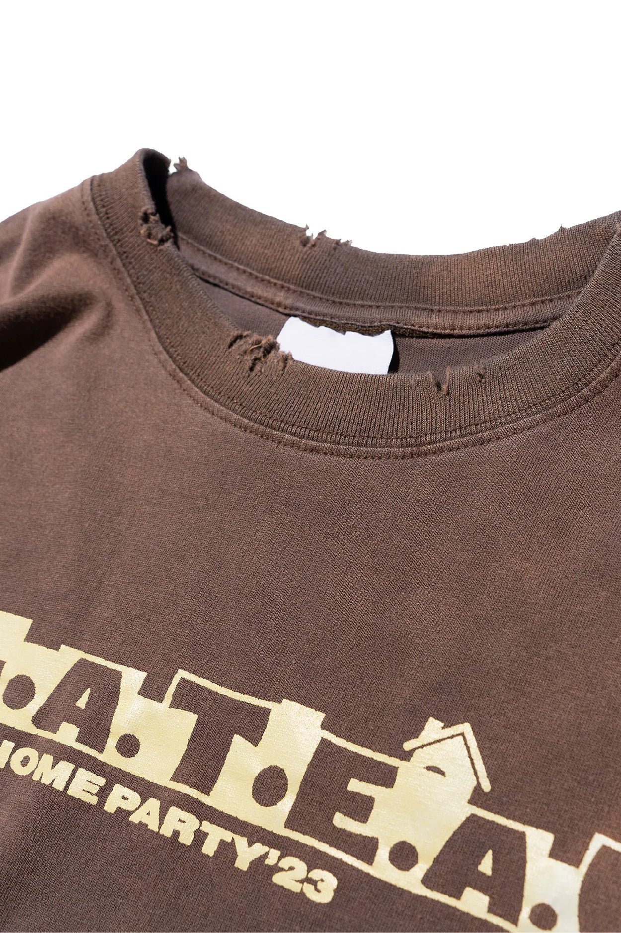 Washed Tee-03 Brown