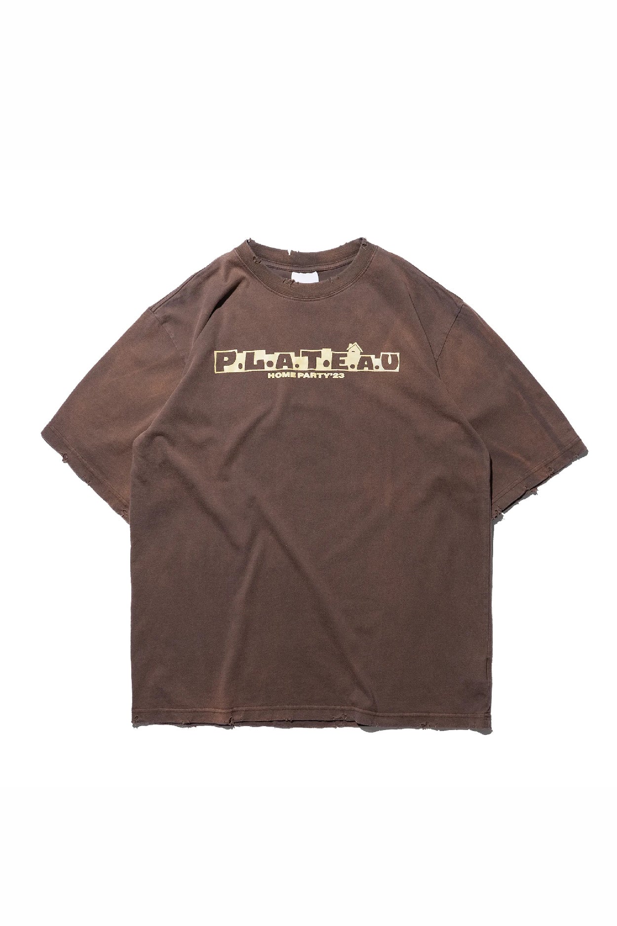 Washed Tee-03 Brown