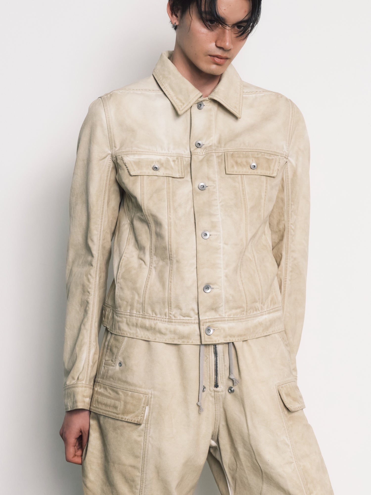 Rick Owens DRKSHDW / Trucker 81 Parchment - Road Sign