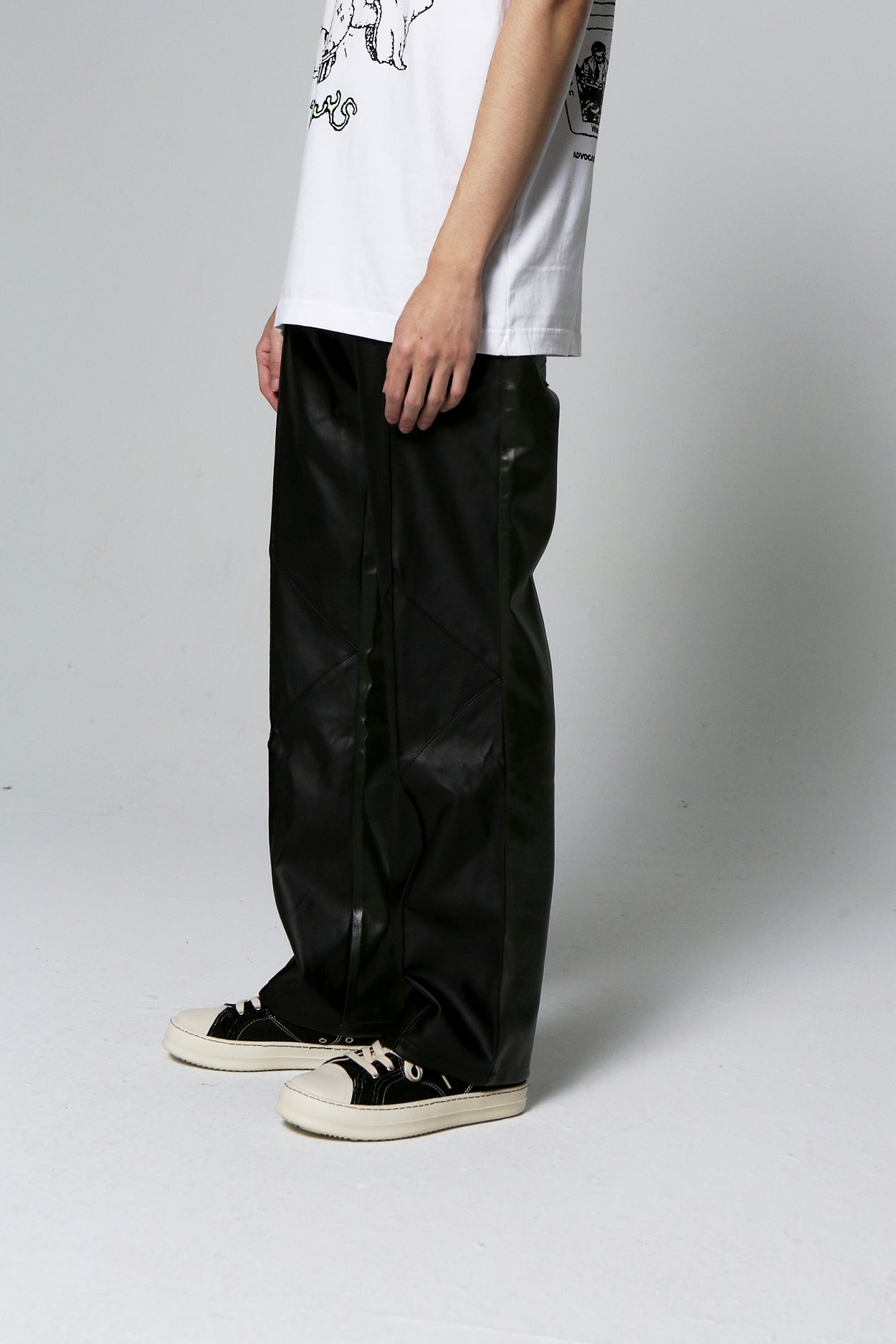 Leather Sci-Fi Domino Trousers
